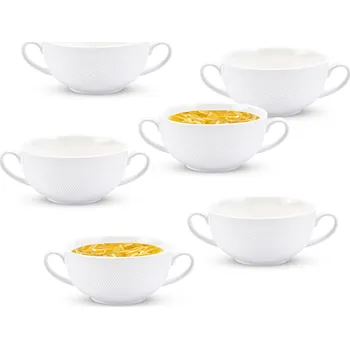 FLORINA CORTINA porcelánové talíře na bujón 400 ml 6 ks.