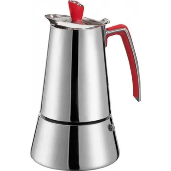 Moka konvice GAT Futura pro 4 šálky espressa (4 tz) - tlakový kávovar z nerezové oceli