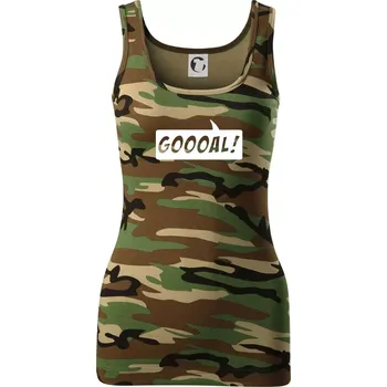 Goooal - Dámské Maskáčové tílko - XS ( Hnědý maskáč )