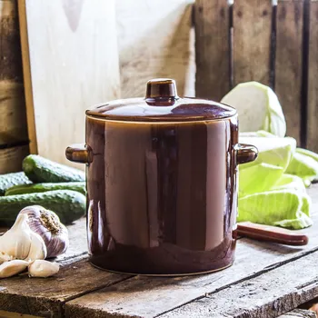 Pánev BIALETTI Leonardo Genius Tegame black 28 cm - nepřilnavá pánev 2,5 l - kameninový sud na zavařování s víkem CRISTINE SIMPLE BRONZE