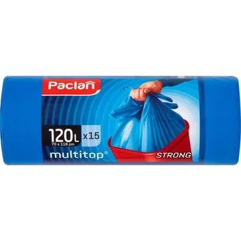 Pytle na odpadky Pytle na odpadky PACLAN MULTITOP 120 l 15 ks.