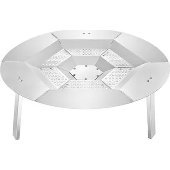 Tepelný deflektor VEVOR pro ohniště Solo Stove Yukon, kulatý ohniště o průměru 685,8 mm pro ohniště na dřevo, difuzor z nerezové oceli 304, odnímatelný kryt hořáku, kempingové příslušenství