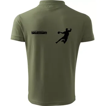 Pánská košile Handball sport - Polokošile pánská Pique Polo 203 - M ( Khaki )