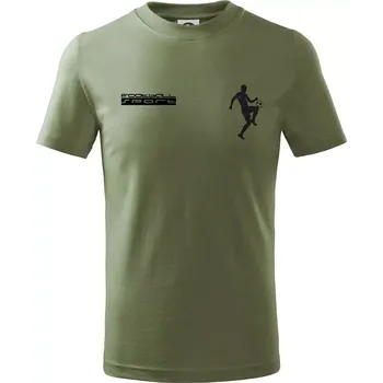 Football sport - Tričko dětské bavlněné - 134 cm/8 let ( Khaki )