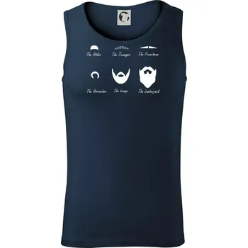 Pánské termoprádlo Mustache types of mustache - Tílko pánské Core - M ( Námořní modrá (velmi tmavá - téměř černá) )