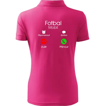 Fotbal volá - Polokošile dámská Pique Polo - L ( Purpurová )