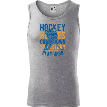 Time To Play Hockey - Tílko pánské Core - XL ( Tmavě šedý melír )