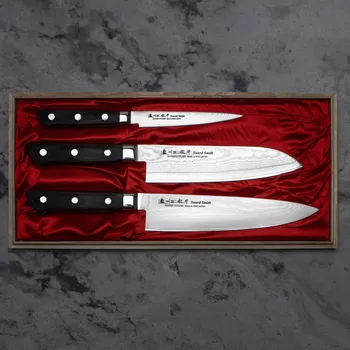 Kuchyňský nůž SATAKE Cutlery Mfg Daichi 3 ks. - sada japonských nožů z nerezové oceli