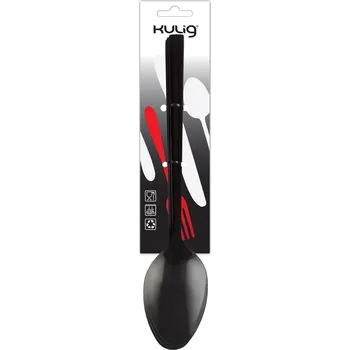 Příbor Stolní lžíce z nerezové oceli PIANO BLACK 20,8 cm 3 ks.