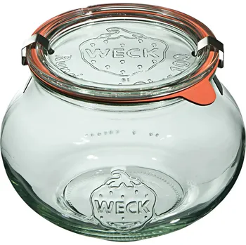 Zavařovací sklenice WECK Schmuck 1,06 l 4 bal. - skleněné zavařovací sklenice s víčky a příslušenstvím