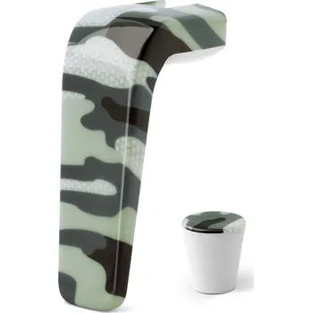 Příprava kávy GIANNINI Tua Military pro 6 šálků espressa vícebarevné - plastová rukojeť kávovaru a držadlo