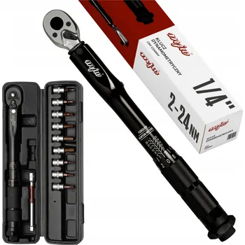 Klíč Momentový klíč MJW 1/4" 2-24 Nm sada bitů pro kolo