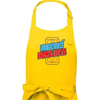 Kuchyňská zástěra Budoucí hokejista - Pánská zástěra na vaření - Univerzální velikost ( Žlutá )
