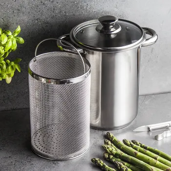 Hrnec BROWIN Spargel 4 l – hrnec na chřest s poklicí a vložkou