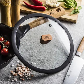 Poklice GERLACH Natur 24 cm - skleněné víko