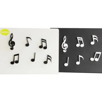 Dekorativní magnet QUALY Memody 6 ks bílé - Plastové magnety na lednici