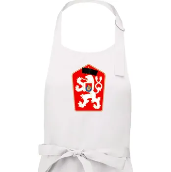Kuchyňská zástěra Mistrovství světa v ledním hokeji 1969 znak samostatný bez čísla - Dámská zástěra na vaření - Univerzální velikost ( Bílá )