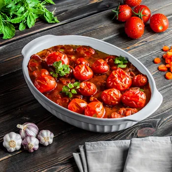 GUARDINI White Ovale 2,5 l bílá - keramická zapékací miska