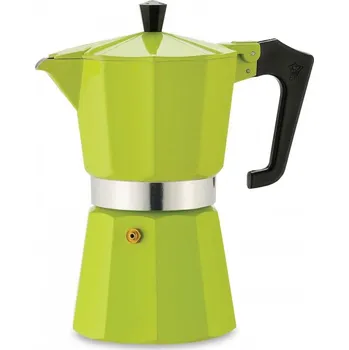 Moka konvice PEZZETTI Italexpress na 3 šálky espressa (3 tz) zelený - hliníkový tlakový kávovar