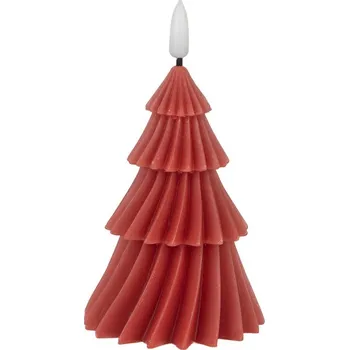 Svíčka Vínová vánoční svíčka stromek Led Candle - Ø 8*13 cm / 2*AA