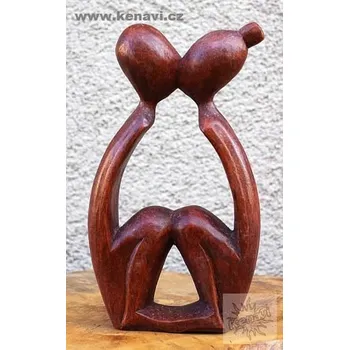 Milenci 50 cm - dřevěná soška 1604810