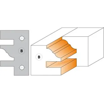 Fréza IGM CMT C695 nůž pro C694014 - pár žiletek profil B 40x24,5x2mm, C695014B