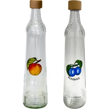 Láhev láhev 0,7l VODKA ŠVESTKA, MERUŇKA+zátka