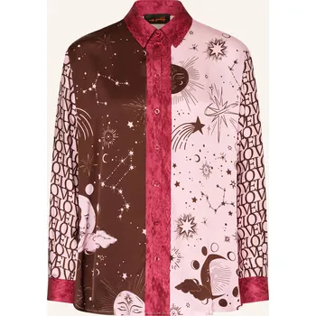 Dámská halenka Miss Goodlife Dámská Košilová Halenka Ze Saténu, růžová /...