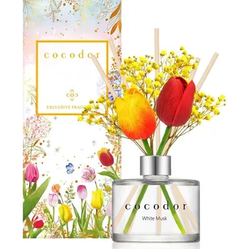 Aroma difuzér COCODOR WHITE MUSK FLOWER TULIP tyčinky do difuzéru 200 ml