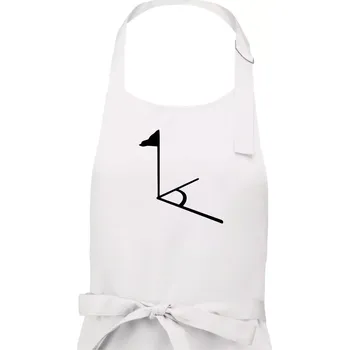 Kuchyňská zástěra Rohový praporek - Dámská zástěra na vaření - Univerzální velikost ( Bílá )