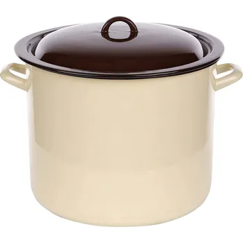 Hrnec Emailem pokrytý hrnec s poklicí SILESIA RYBNIK 16,6 l