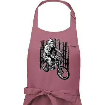 Kuchyňská zástěra Ride Bike To Kill - Dámská zástěra na vaření - Univerzální velikost ( Starorůžová )