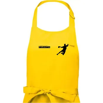 Kuchyňská zástěra Handball sport - Dámská zástěra na vaření - Univerzální velikost ( Žlutá )