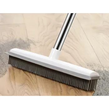 Gumový smeták s telesk. násadou 2v1