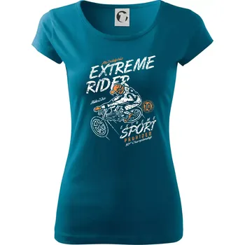 Extreme Rider - Dámské triko Pure - XS ( Petrolejová )