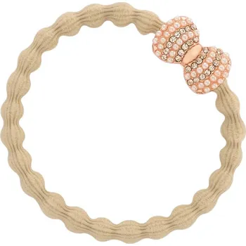 By Eloise London Rose Gold Bling Bow barva Sand