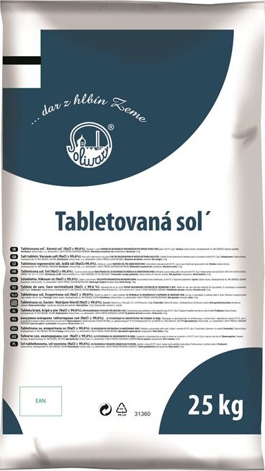 Tabletovaná sůl NaCl 25 kg - osobní odběr