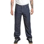 Meatfly pánské rifle Justyn Reborn Rinse Wash | Modrá | Velikost 38 | 100% bavlna