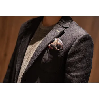 Pánské sako Pánské sako Barva: Modrá, Velikost: 58, Střih: SLIM FIT