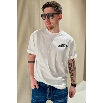 Pánské tričko Pánské tričko DSQUARED2 S79GC0097 bílé Velikost: M