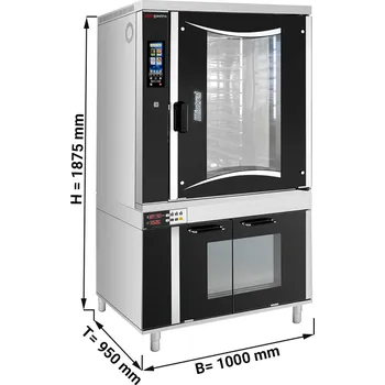 Vinotéka G.Gastro Pekárenský elektrický konvektomat - Touch - 10x EN 60x40 - vč. kynárny