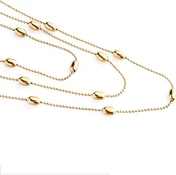 Náhrdelník franco bene Triple vrstvený náhrdelník - pozlacený | 2110