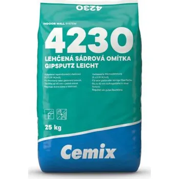 Omítka Omítka sádrová lehčená 036 25 kg Cemix