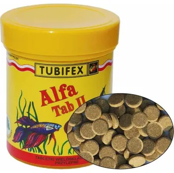 Krmivo pro rybičky Tubifex Alfa Tab II (lepící na sklo) 125 ml