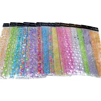 Výtvarná sada IMPAP Samolepky s korálky 7x33 cm