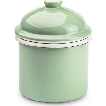 Dóza na potraviny Smaltem potažená dóza / nádoba na sypké produkty OLKUSKIE WYROBY EMALIOWANE 0,65 l OWE Mint