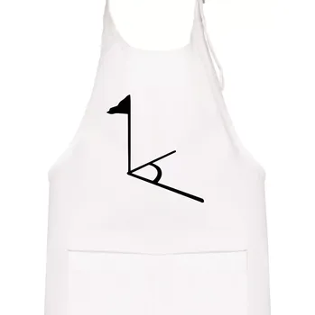 Kuchyňská zástěra Rohový praporek - Dětská zástěra na vaření - Univerzální velikost ( Bílá )