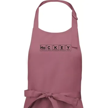 Kuchyňská zástěra Hockey - periodická tabulka - Dámská zástěra na vaření - Univerzální velikost ( Starorůžová )