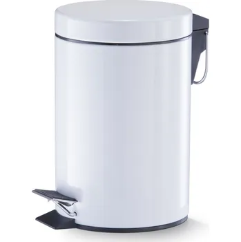 Odpadkový koš ZELLER Koupelnový odpadkový koš kovový 3l bílý 17x26cm