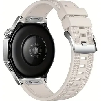 Příslušenství k chytrým hodinkám eses Silikonový prošívaný řemínek Huawei Watch GT5 41 mm a GT5 Pro 42 mm - Béžový